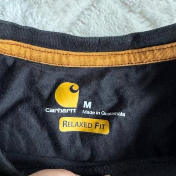 Carhartt | Black Relaxed Fit Heavyweight Short Sleeve Pocket Tee | Size Medium - Picture 7 of 10